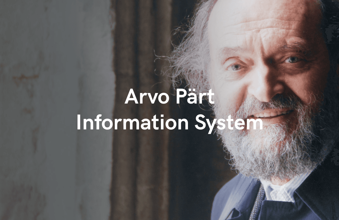 Arvo Pärt Information System