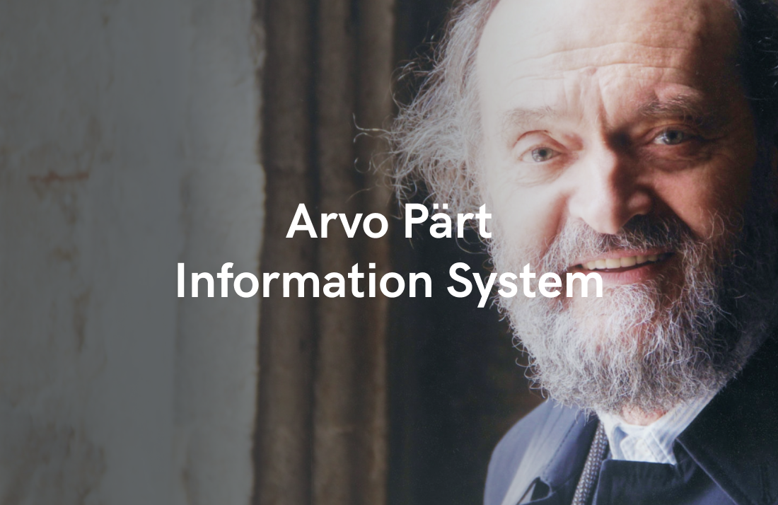 Arvo Pärt Information System